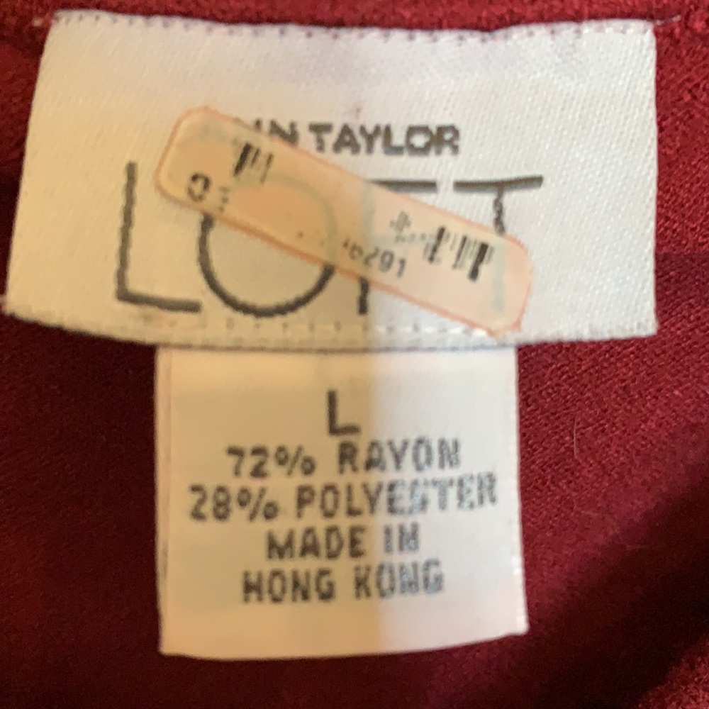 Ruby Red Boat-Neck/Off Shoulder Top - image 3